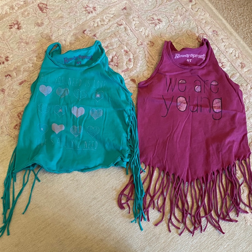 Rowdy sprout size 4 tanks